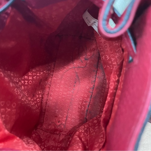 Kate Spade Grey Street Tiny Cooper Red pebbled leather Crossbody - Picture 10 of 12
